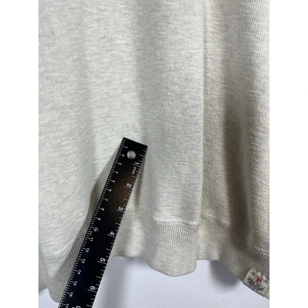 VTG POLO RALPH LAUREN Sz XL Men's Sweater Raglan Gray Beige Crew Neck Sweatshirt